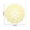 6 Metallic Gold 13 in Cardboard PLACEMATS Laser Cut Geometric Star Design
